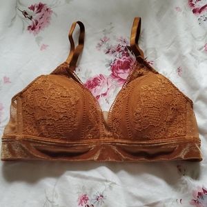 NWOT Auden Lace Bra Burnt Orange